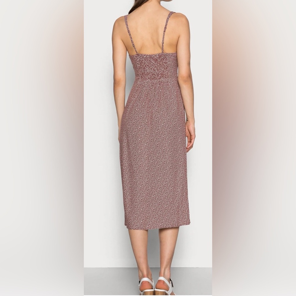 Abercrombie & Fitch Vintage Abercrombie & Fitch Women's Polka Slide Slit Dress - Picture 4 of 15